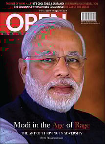 open magazine cover