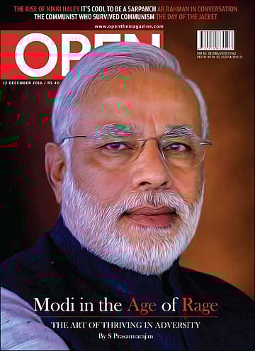 open magazine cover