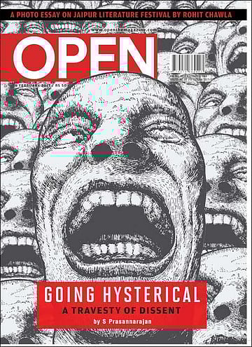 open magazine cover