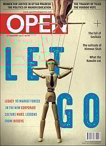 open magazine cover