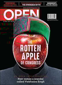 open magazine cover