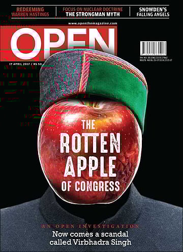 open magazine cover