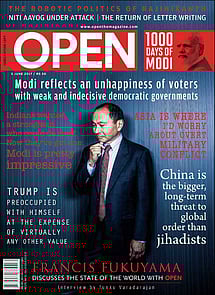 open magazine cover