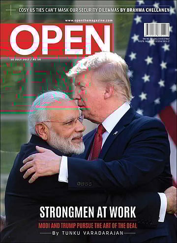 open magazine cover