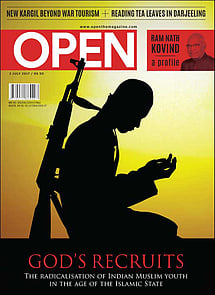 open magazine cover