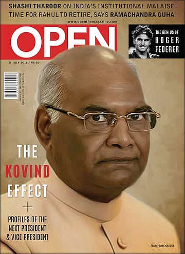 open magazine cover