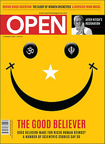 open magazine cover