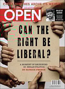 open magazine cover