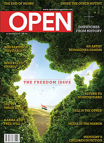open magazine cover