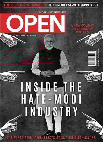 open magazine cover