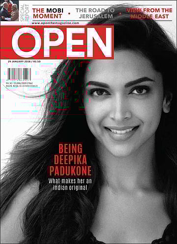 open magazine cover