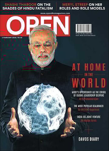 open magazine cover