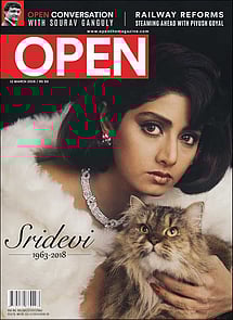 open magazine cover