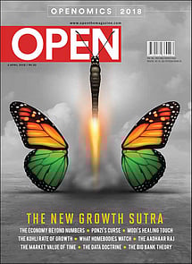 open magazine cover