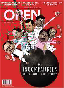 open magazine cover