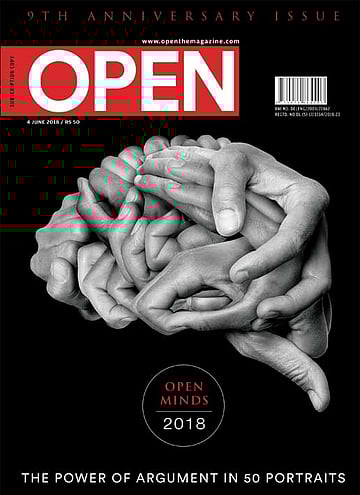 open magazine cover