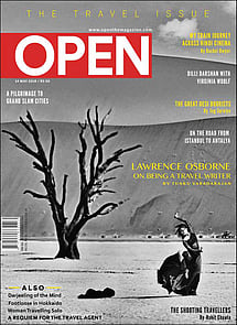 open magazine cover