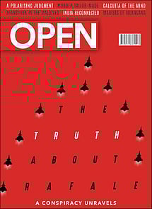 open magazine cover