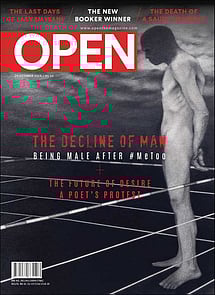 open magazine cover
