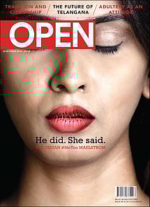 open magazine cover
