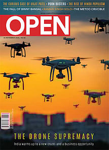 open magazine cover