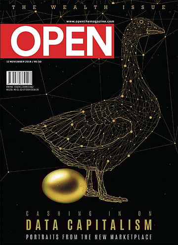 open magazine cover