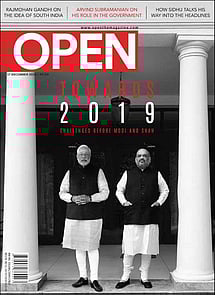 open magazine cover