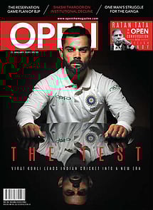 open magazine cover