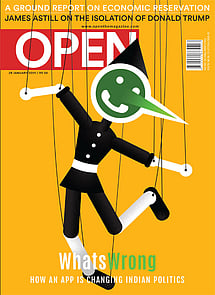 open magazine cover