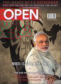 open magazine cover