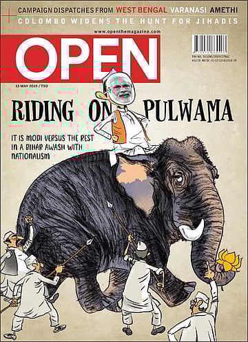 open magazine cover