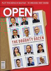 open magazine cover