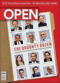 open magazine cover