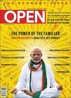 open magazine cover