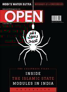 open magazine cover