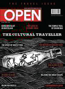 open magazine cover