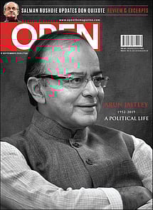 open magazine cover