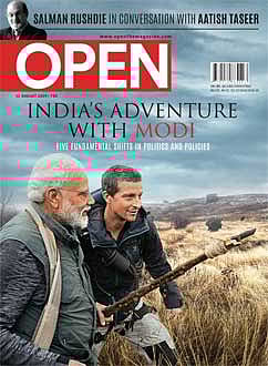 open magazine cover