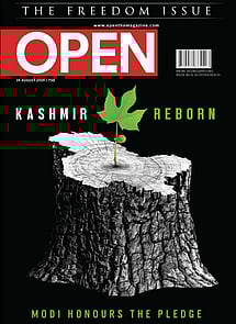 open magazine cover