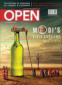 open magazine cover