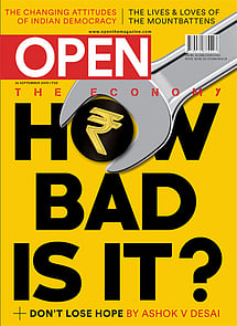 open magazine cover