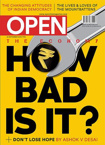 open magazine cover