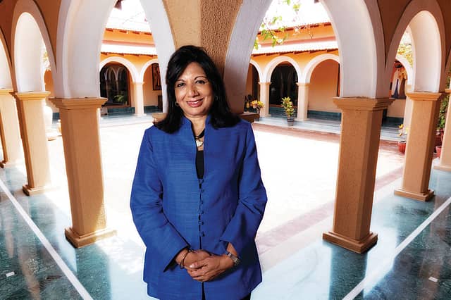 “Celebrate wealth creators,” says Kiran Mazumdar-Shaw