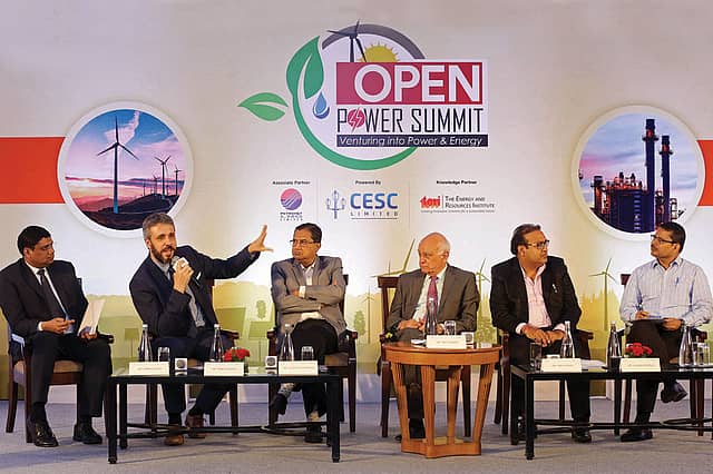 Mr. Deepak Gupta: Vice President, Renew Power; Mr. Tobias Winter: Director, Indo-German Energy Forum; Mr. Sudipta Mukherjee: Executive Director (Generation), CESC; Mr. Anil Razdan, Former Secretary, Ministry of Power Mr. Ravi Verma: Head, Strategic Affairs and Policy AVAADA; Mr. Udayan Ganguly: General Manager (Technical), CESC