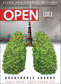 open magazine cover