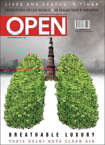 open magazine cover
