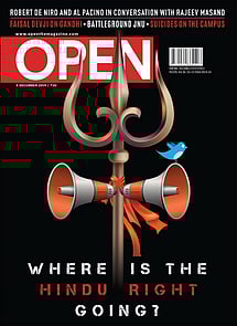 open magazine cover
