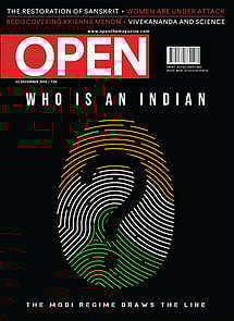 open magazine cover