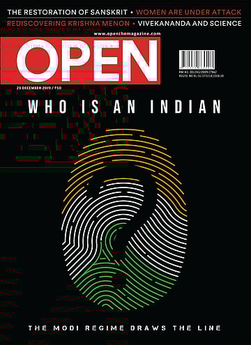 open magazine cover