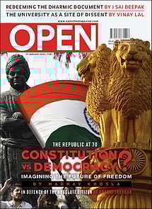 open magazine cover